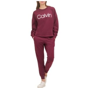 Calvin Klein logo Sweatshirt and jogger set